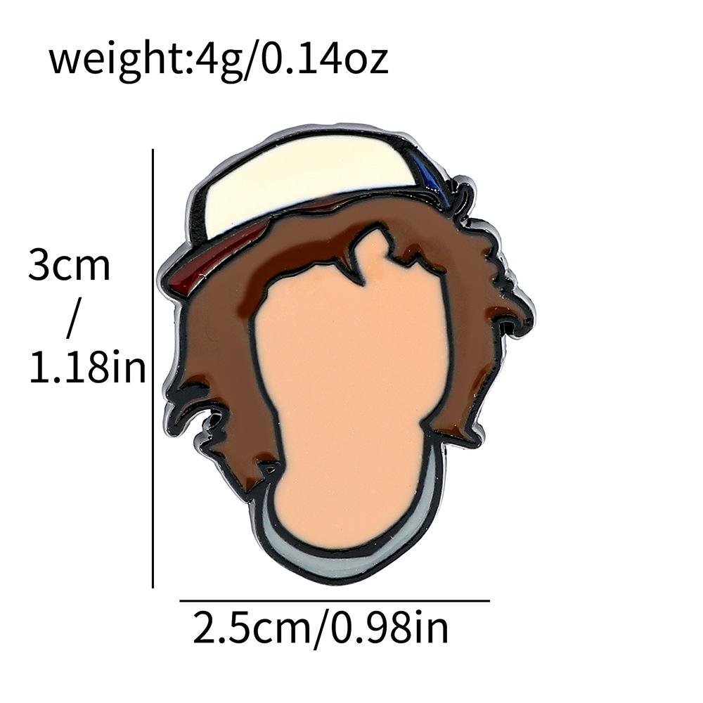 34 Odcinek Metalowa Odznaka Stranger Things Film Przygodowy Fantasy Postacie Filmowe i Telewizyjne Akcesoria Broszka ze Stopu Pin