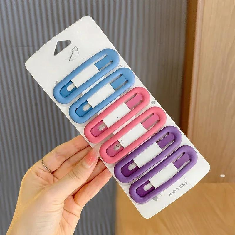 New Morandi Color Series BB Clip Practical and Versatile Hairpin Clips for Girls Heartbroken Hair Edge Clip for Hair Accessories