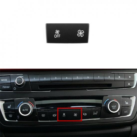 Light Through Black Car Front AC Fan Speed Switch For BMW 3 Series 2013-2018