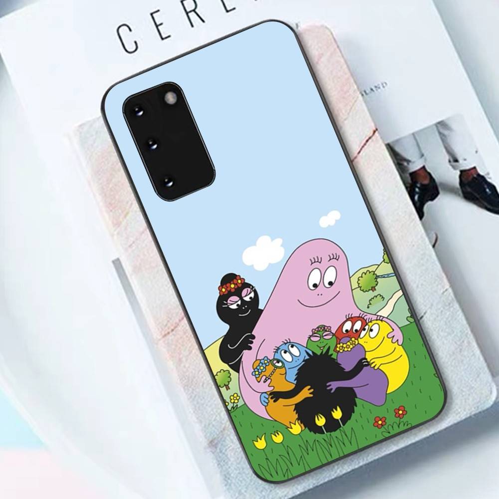 Cute Cartoon Barbapapa Phone Case For Samsung S 24 Fe 25 Ultra Plus 20 Lite 21 30 22 23 24 22 Ultra 5G Fundas