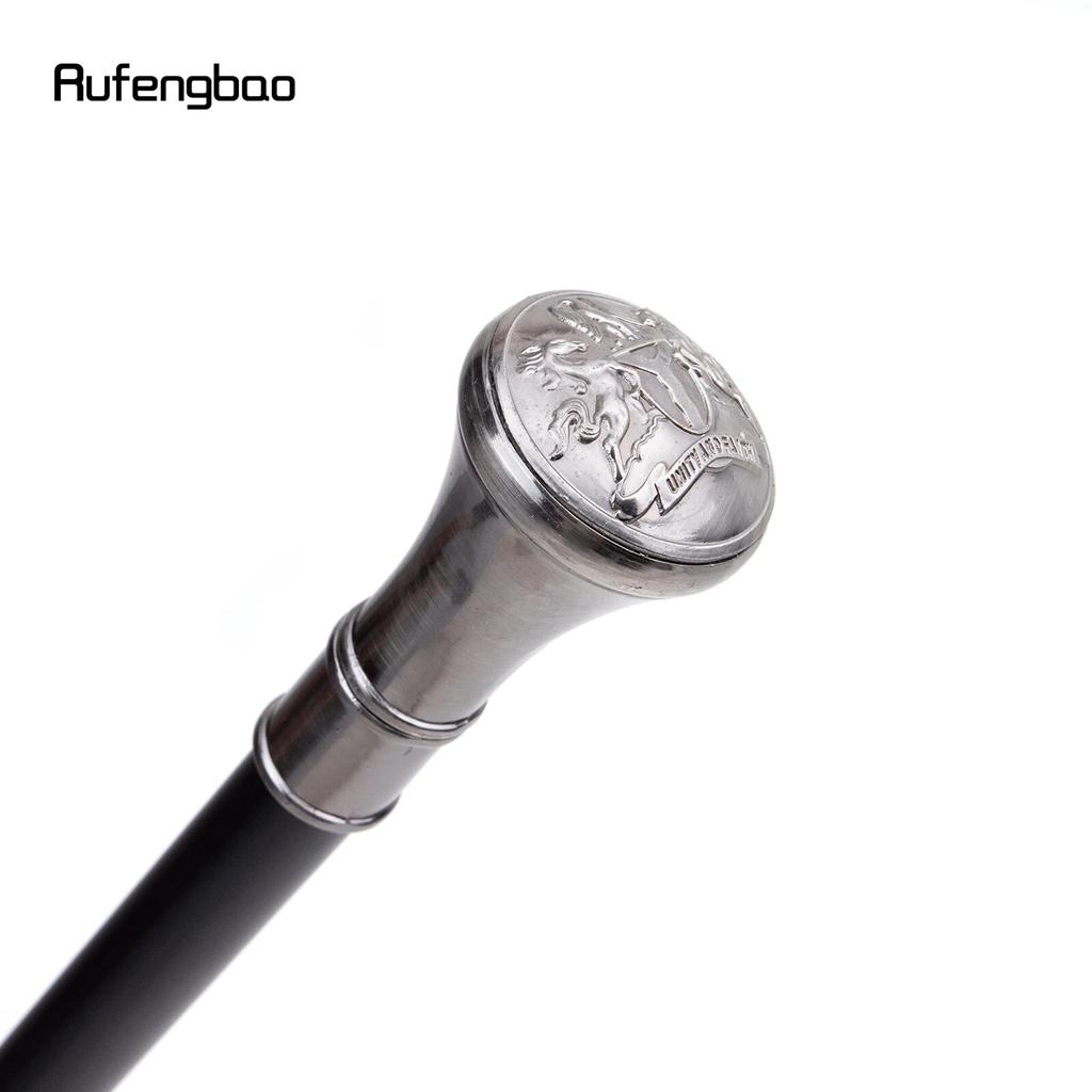 Unity and Faith Totem Relief Walking Cane Fashion Walking Stick Gentleman Crosier Knob Walking Stick 93cm
