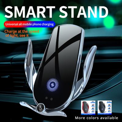 2024 Sihirli Klip M-3 Araç Kablosuz Şarj Cihazı Cep Telefonu Tutucu Otomatik İndüksiyon Elektrikli Sıkma Navigasyon Tutucu Otomotiv Cihaz Montajı