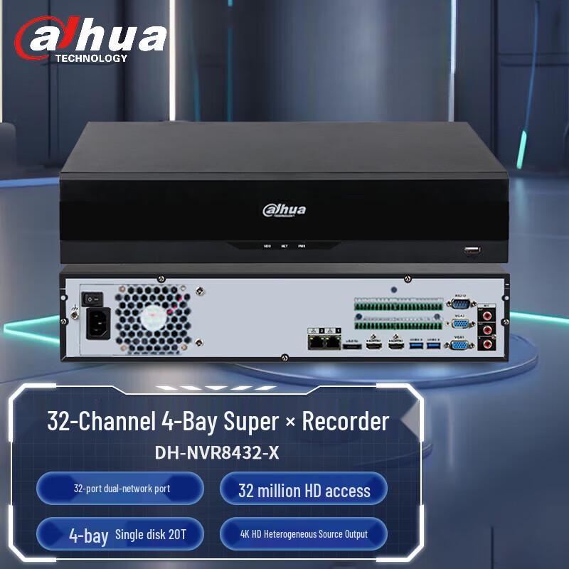 

Dahua 4K HD Super MAX Series NVR CN plug (adapter included)