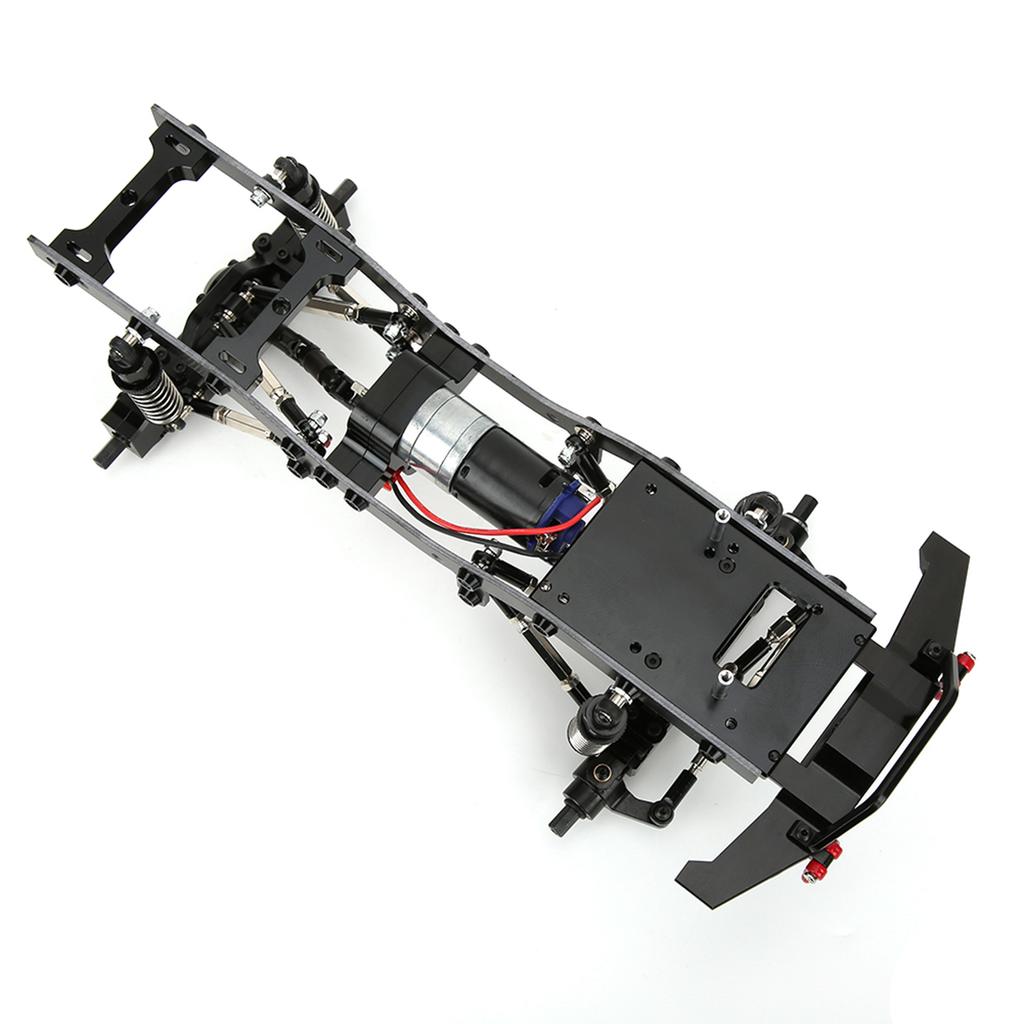 Metal 1 16 RC Car Body Chassis Frame Kit Accessory Fits for WPL C14 C24(Black S WPL C14BL )