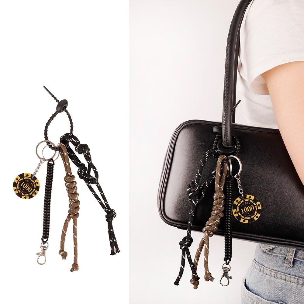 miu braided rope camera golf bag pendant trendy versatile finished car key chain gift pendant
