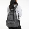 Schulrucksack Lässig Einfach Denim 1011 Rucksack für neue Schüler Mode für Damen Vielseitig Rucksack mit großer Kapazität