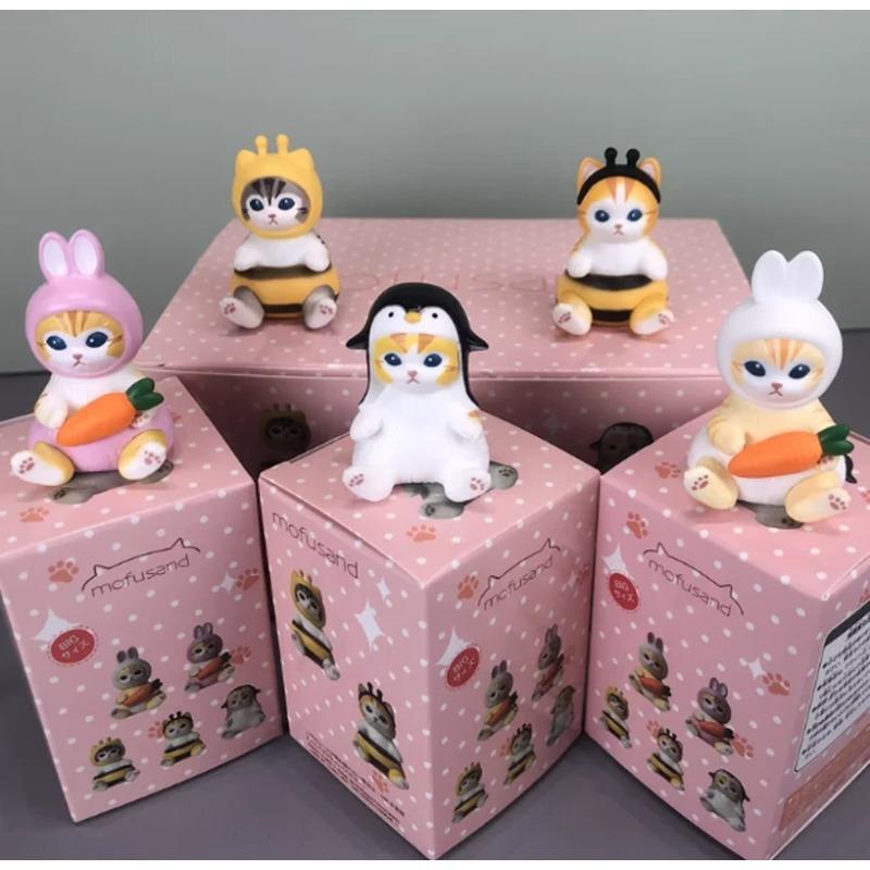 Mofusand Cats In Animal Suits Series Trendy Plaything  Rabbit Cat Kawaii Desktop Decoration Action Figurine Festival Gifts