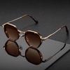 1 Pair Unisex Round Metal Fashionable Sunglasses Vintage Irregular Punk Man Sun Glasses Classic UV400 Male Female Eyeglasses