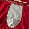 Men's Spring and Summer Year Red Wedding Gift Flat Angle Underwear