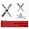Replacement Paddle Blade for Ninja Creami NC300 Series Ice Cream Makers Stainless Steel Blade BPA-free Ice Cream Paddle Attachment