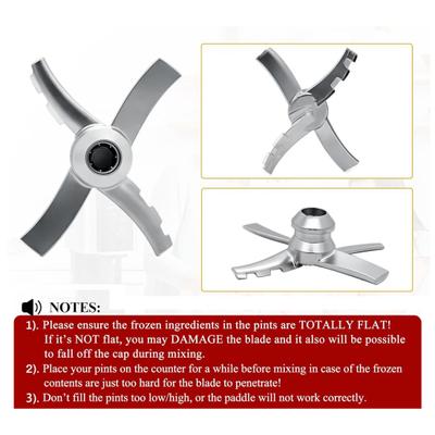 Yousheng Replacement Paddle Blade for Ninja Creami NC300 Series Ice Cream Makers Stainless Steel Blade BPA-free Ice Cream Paddle Attachment