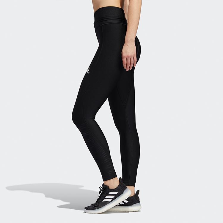 Adidas High Waist Sports Training Leggings Women Bottoms Black FT7022