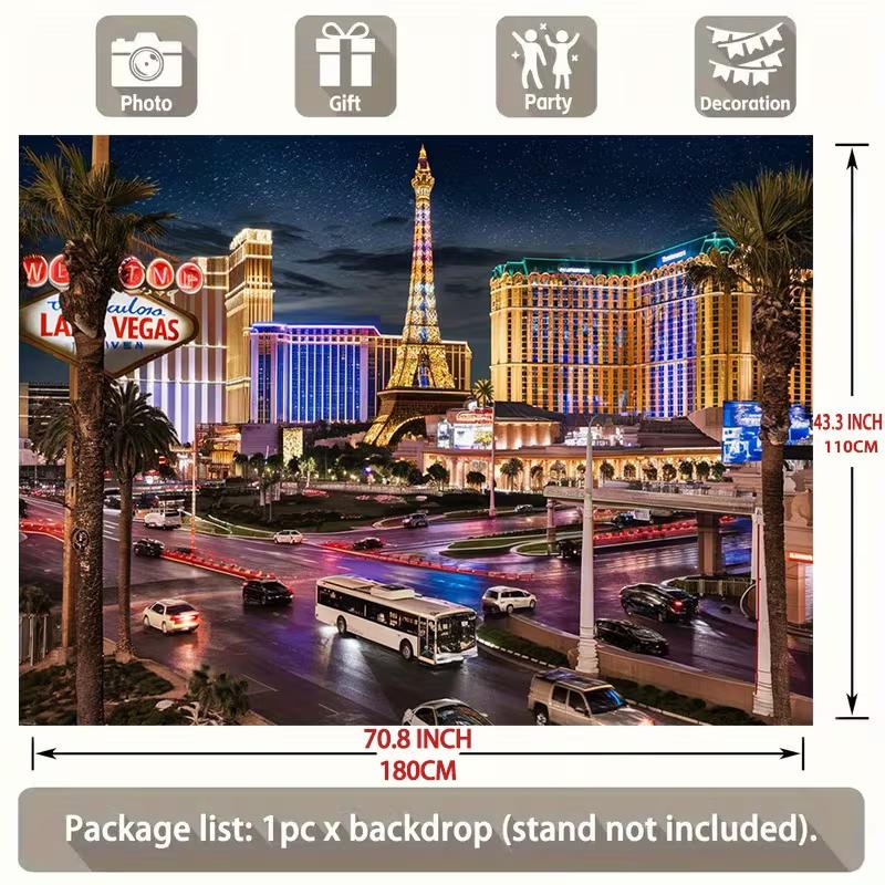Las Vegas Boulevard Wandteppich für Wohnzimmer, Schlafzimmer und Man Cave Wanddekoration