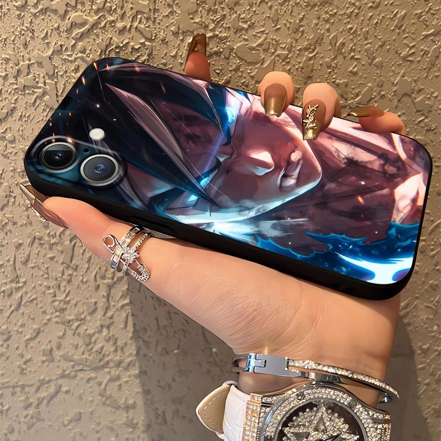 Dragon Ball Anime Cool Son Goku Black Soft Phone Cover Case for iPhone 18 7 8 15 16 14 Plus XR 17Air 13 12 11 17 Pro Max XS Max