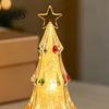Indoor Decorative Lighting Lighted Christmas Tree Ornaments, Mini Xmas Night Light, Battery Operated Gift for Relatives And Friends Table Lamp,