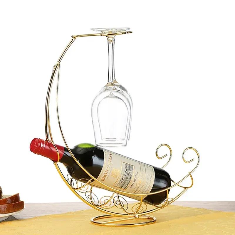 

Креативная металлическая стойка для вина, подвесной держатель для бокала для вина, барная подставка, кронштейн, стенд, кронштейн, декор gold