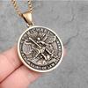European and American Faith St. Michael the Archangel St. Michael Necklace Environmentally Friendly Retro Jewelry Pendant