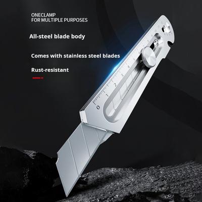 Yousheng Utility Cutter with Swivel Lock Heavy-Duty Stainless Steel Utility Cutter Retractable Snap Blade Box Cutter