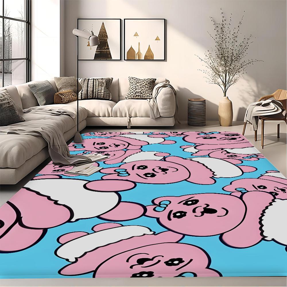 O-Opanchu U-Usagi Cartoon Cute Kitchen Mat Kids Room Bedroom Decoration Balcony Anti-Slip Doormat Living Room Alfombra