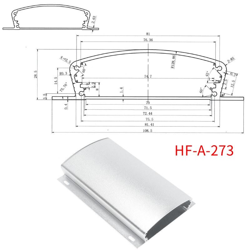 

LED Wall-Mounted Aluminum Profile Power Distributor with Ears HF-A-150: 25x40x110