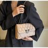 2024 Women's Retro Diamond Lattice Chain Crossbody Bag - Fashionable Small Square Shoulder Bag