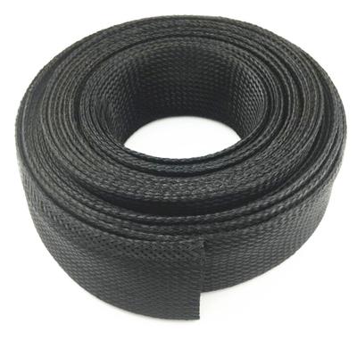 Black Insulated Braid Sleeving 4/6/8/10/12/16/20/25/30/40/50mmTight PET Wire Cable Protection Expandable Cable Sleeve Wire Gland