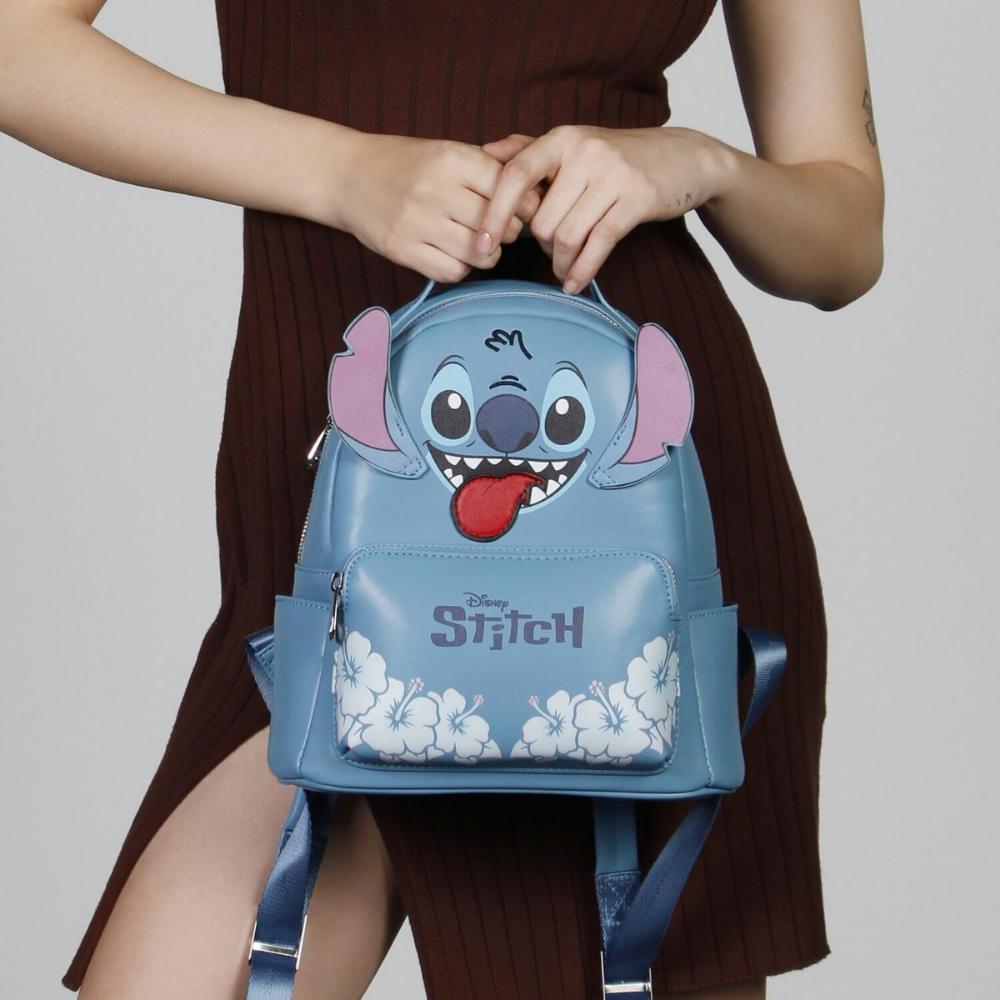 Zaino Urbano Alla Moda Lilo E Stitch Disney Blu 25X29X16 Cm