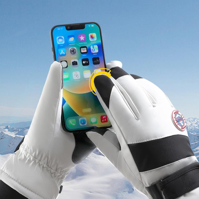 Skihandschuhe Winter Samt Outdoor Reiten rutschfeste wasserdichte verdickte warme Touchscreen-Handschuhe