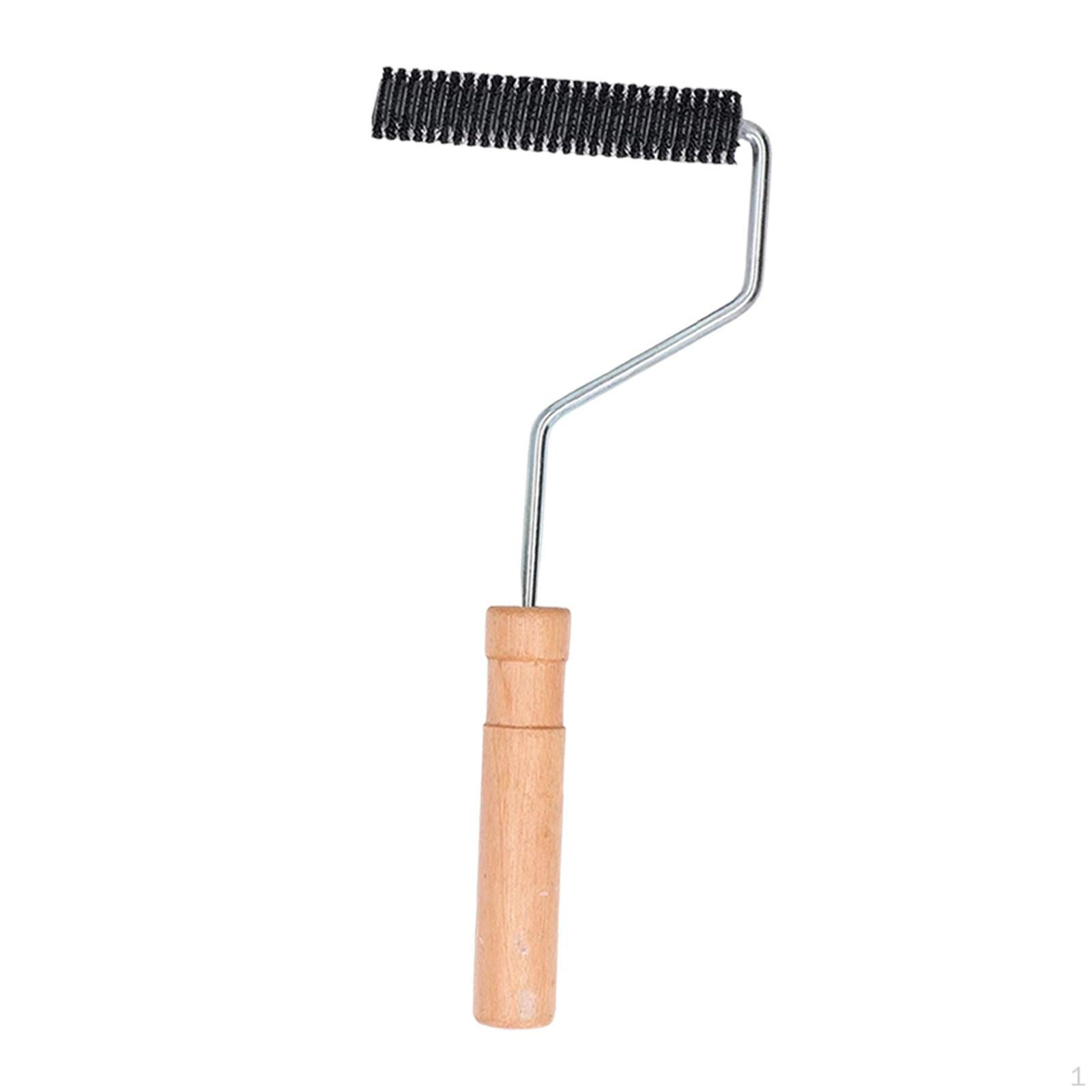 

Инструмент ролик из стекловолокна Пузырьковая лопатка Эргономичная деревянная ручка Ручное ламинирование смолой Head 28x100mm