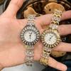 Full Diamond Bracelet Ladies Watch Hollow Strap Fashion Trend Small Disc Watch