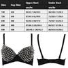 Sexy Dessous Sexy Damen Strass Abdeckung BH Top Nieten Nieten Silber Plunge Drahtlos Bügel Mode Pailletten Abdeckung Top