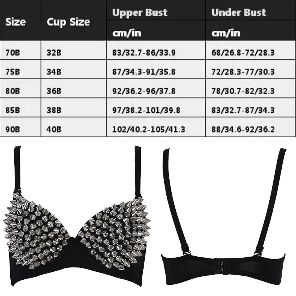 Sexy Dessous Sexy Damen Strass Abdeckung BH Top Nieten Nieten Silber Plunge Drahtlos Bügel Mode Pailletten Abdeckung Top