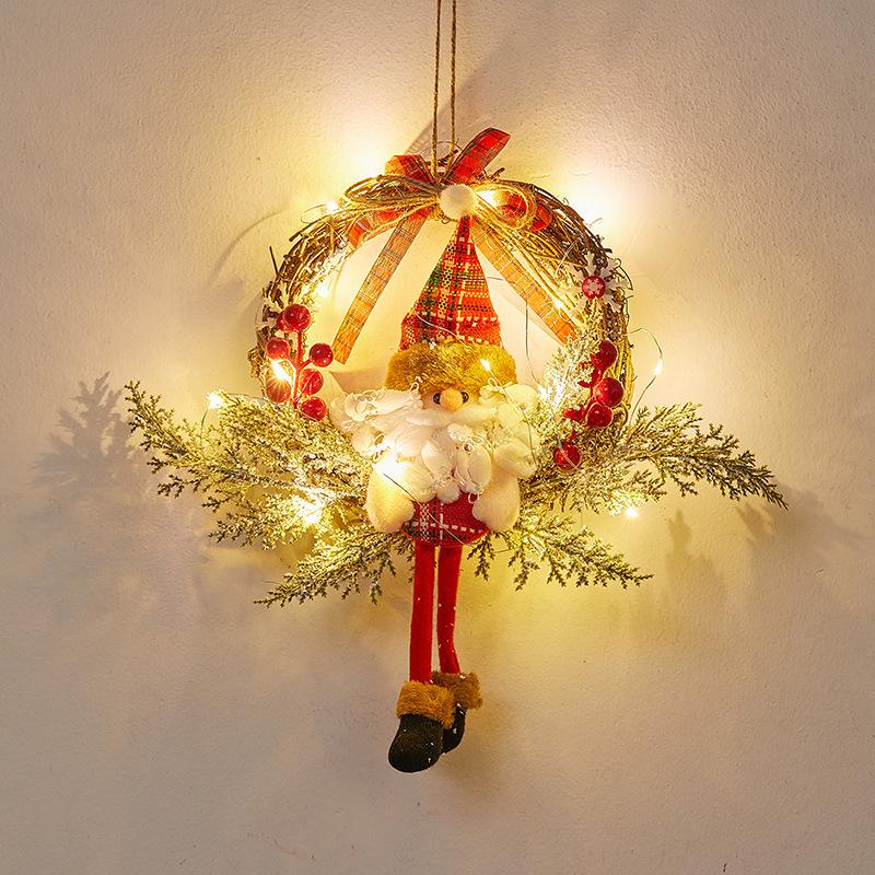 Christmas Door Wreath & Holiday Ornament for Festive Decor