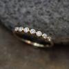 Minimalist Gold Color Wedding Rings for Women Paved Dazzling Crystal CZ Stone Simple and Elegant Rings New Trendy Jewelry