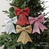 Plastic Christmas Bow Ornament Bow Shaped Holiday Bow Decoration  Window Display