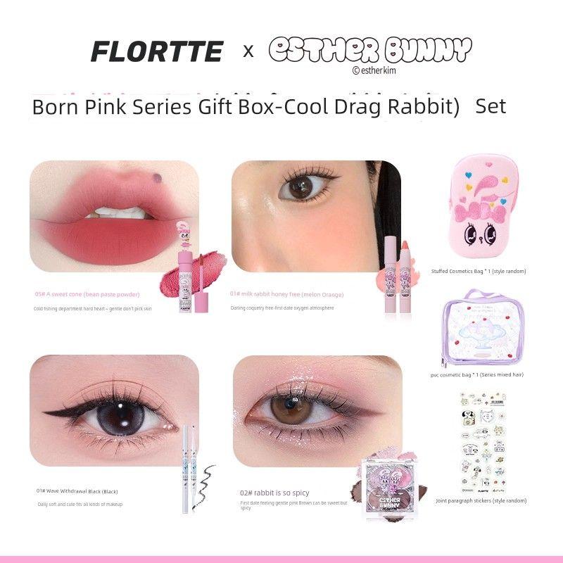 

[Makeup Gift Box] Flortte/FLORTTE Bunny Joint Makeup Gift Box Birthday Gift [Cool Tugging Rabbit] 7-piece set