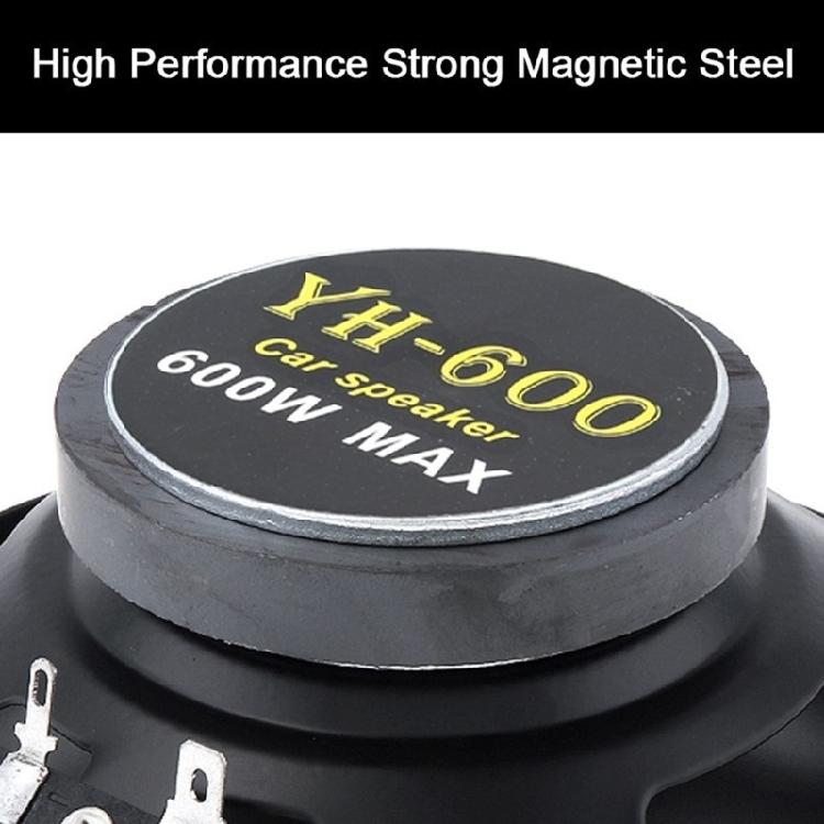 6'' Car Horn Coaxial Car Speakers 2 Way 600W Car Stereo Vehicle Door Speakers