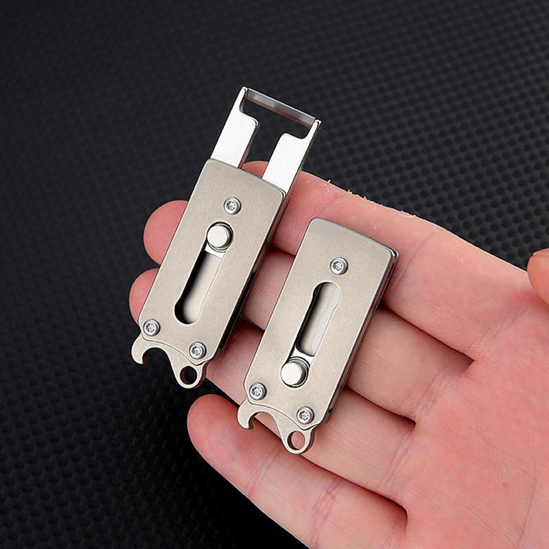 Flaschenöffner Schlüsselanhänger Titanlegierung Kleiner Hobel Für Küche Multifunktional Tasche Multi-Tool Schlüsselanhänger Zubehör Küchenwerkzeug