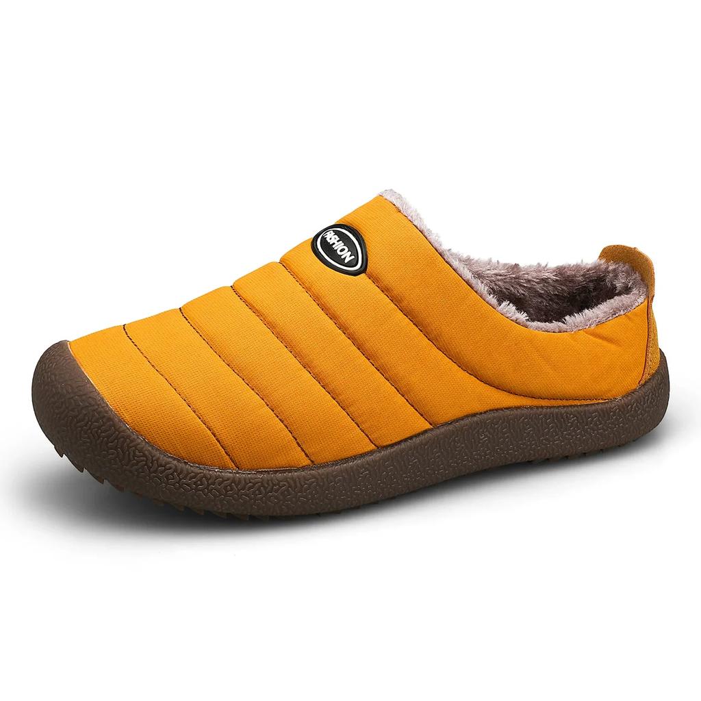 Men's Winter Warm Cotton Mop with Soft Sole and Thick Cotton Winter Boots, Indoor and Outdoor Couple's New 2025 Casual Shoes