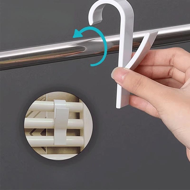 Kitchen Bathroom Hanger Clips Storage Racks White Clear Hanger Heated Towel Radiator Rail Clothes Scarf Hanger Hooks Holder