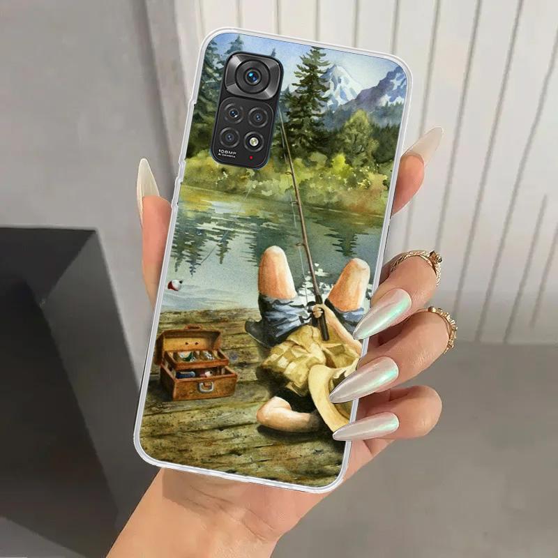 

Offshore Angling Fishing Fish Rod Phone Case for Xiaomi Redmi Note 15 14 14S 13 12S 12 Pro 11S 11 Plus 11T 11E 10S Soft Funda Pr Redmi Note 10 4G