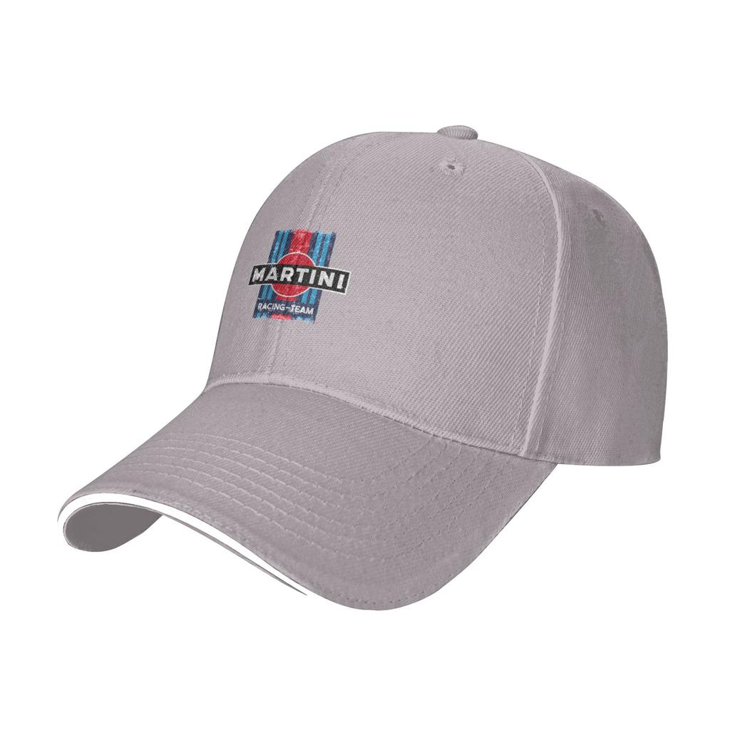 Modische Martini Racing Team Vintage Baseballkappe mit gebogenem Schirm für den Weg zur Arbeit Snapback Kappe