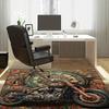 Steampunk Motorcycle Gear Rug for Retro Lovers,Industrial Art Carpet with Vintage Bike DesignUnique Floor Decor Machine Washable