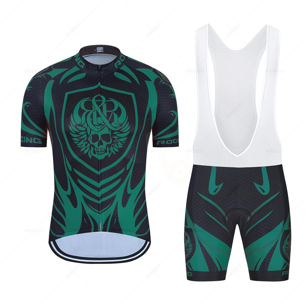 2026 Radtrikot 19D Set MTB Fahrradbekleidung Schnelltrocknend Fahrradkleidung Ropa Ciclismo Herren Kurz Trikot Trägerhose Anzug