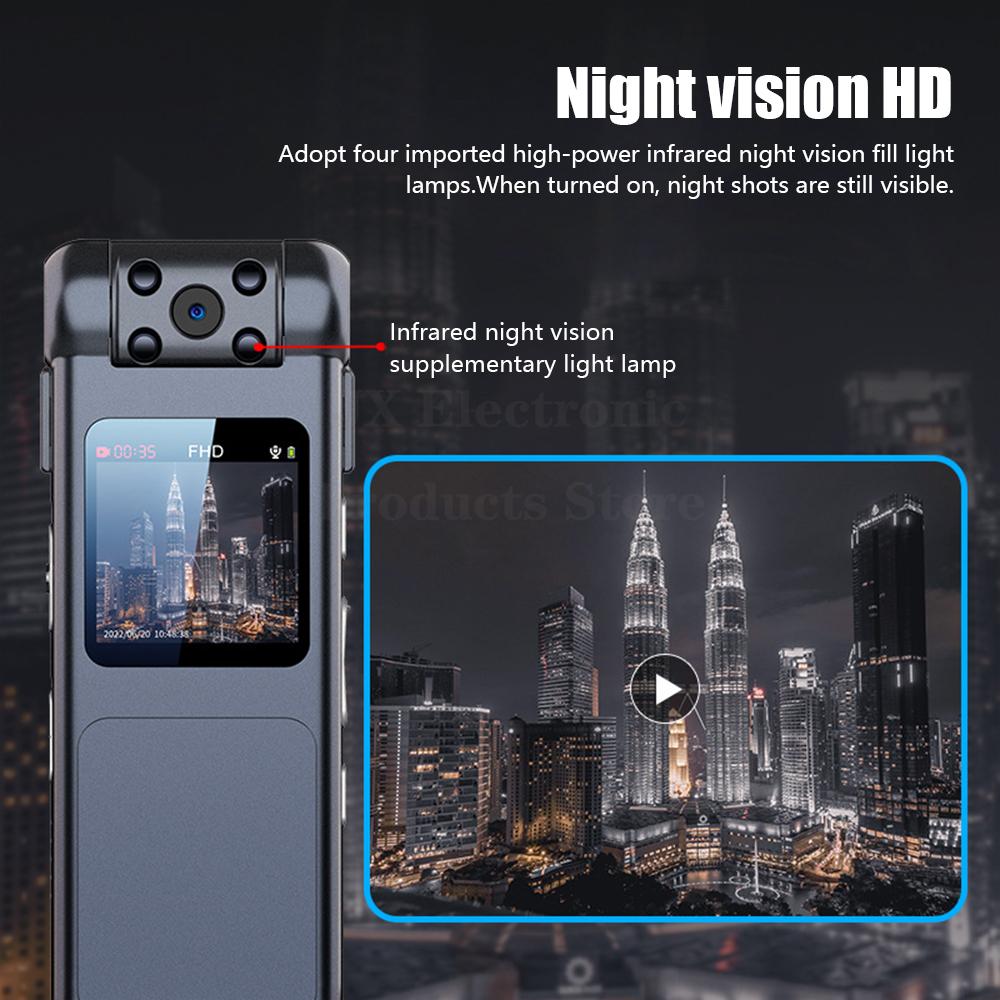 A22 1080p Camera Infrared Night Vision Digital Mini Camera With Lcd Screen Dvr Dv Audio Video Record For Home Office Support Dv