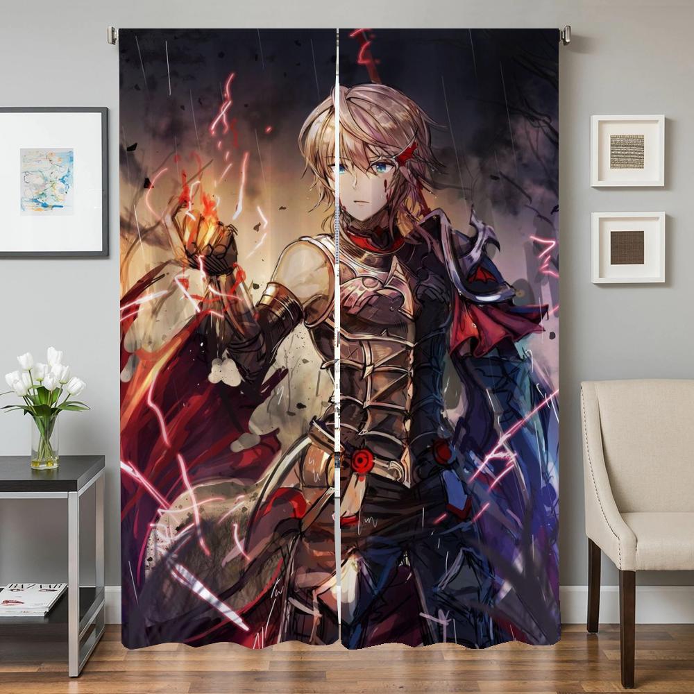 

Home Interior Kitchen Curtains for Living Room 2 Pieces Blackout Curtains Door Curtain Kings Raid Partition Bedroom Decoration W50xH70cmx2pcs-CL