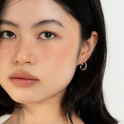 Geegee [silver925] Eddy Hoop Earring