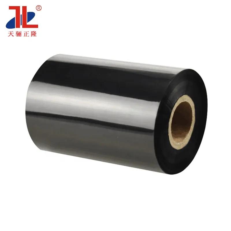 Durable 110mm x 300m Resin Thermal Transfer Ribbon Premium PET PVC Labels Scratch Resistant High Compatible Label Printer чёрный