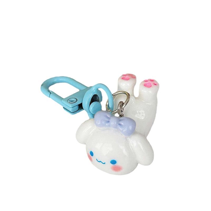 Lovely Cartoon Round Face Keychain Pendant Japanese Style Sweet And Cute Girl Heart Bookbag Accessory Bff Gift