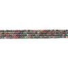 4mm Faceted Rose Three-Color Rainbow Jade Natural Stone Loose Beads for DIY Jewelry 
